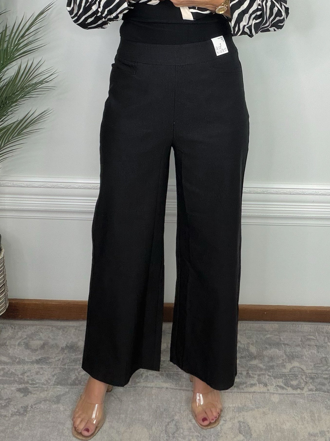 Magnolia Drive Black Wide Leg Pants. - Jessi Jayne Boutique