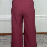 Bordeaux Avenue Wide Leg Pants - Jessi Jayne Boutique