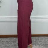 Bordeaux Avenue Wide Leg Pants - Jessi Jayne Boutique
