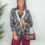 Wild Instinct Zebra Blazer - Jessi Jayne Boutique