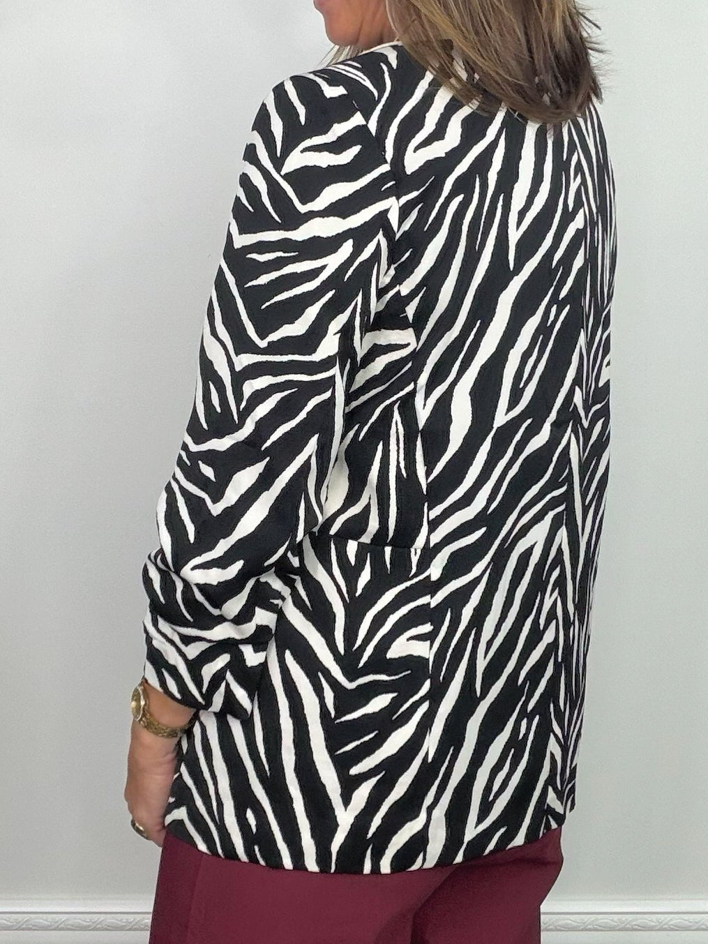 Wild Instinct Zebra Blazer - Jessi Jayne Boutique