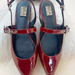 Mia Aree Burgundy Patent Shoes - Jessi Jayne Boutique