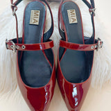 Mia Aree Burgundy Patent Shoes - Jessi Jayne Boutique