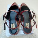 Mia Aree Burgundy Patent Shoes - Jessi Jayne Boutique