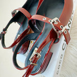 Mia Aree Burgundy Patent Shoes - Jessi Jayne Boutique
