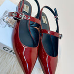 Mia Aree Burgundy Patent Shoes - Jessi Jayne Boutique