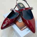 Mia Aree Burgundy Patent Shoes - Jessi Jayne Boutique