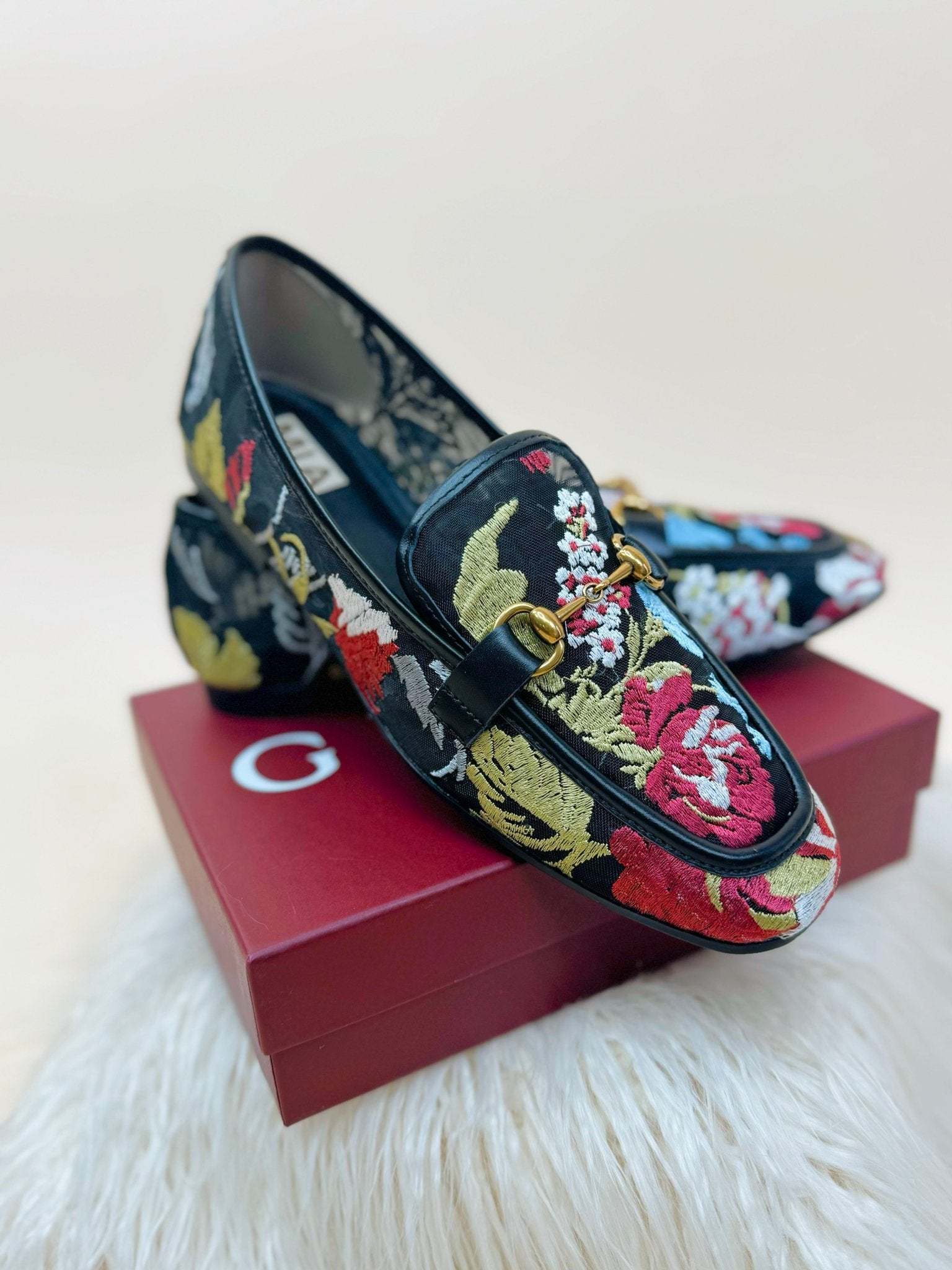 Mia Blossom Embroidered Loafers - Jessi Jayne Boutique