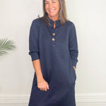 Kensington Textured Shift Dress - Jessi Jayne Boutique