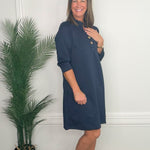 Kensington Textured Shift Dress - Jessi Jayne Boutique