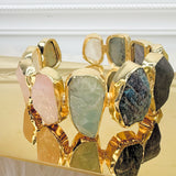 Wanderer Mixed Raw Stone Cuff