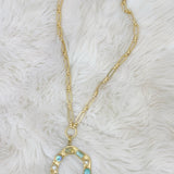 Seaside Treasure Open Pendant Necklace - Jessi Jayne Boutique