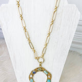 Seaside Treasure Open Pendant Necklace - Jessi Jayne Boutique