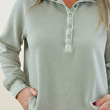 Sandstone Snap Henley Knit Top - Jessi Jayne Boutique