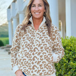 Wild Comfort Leopard Quarter - Zip Pullover - Jessi Jayne Boutique