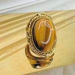 Golden Hour Tiger Stripe Stone Ring - Jessi Jayne Boutique
