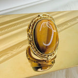Golden Hour Tiger Stripe Stone Ring - Jessi Jayne Boutique