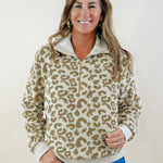 Wild Comfort Leopard Quarter - Zip Pullover - Jessi Jayne Boutique