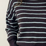 Chestnut Stripes Knit Pullover - Jessi Jayne Boutique