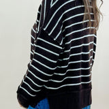 Chestnut Stripes Knit Pullover - Jessi Jayne Boutique