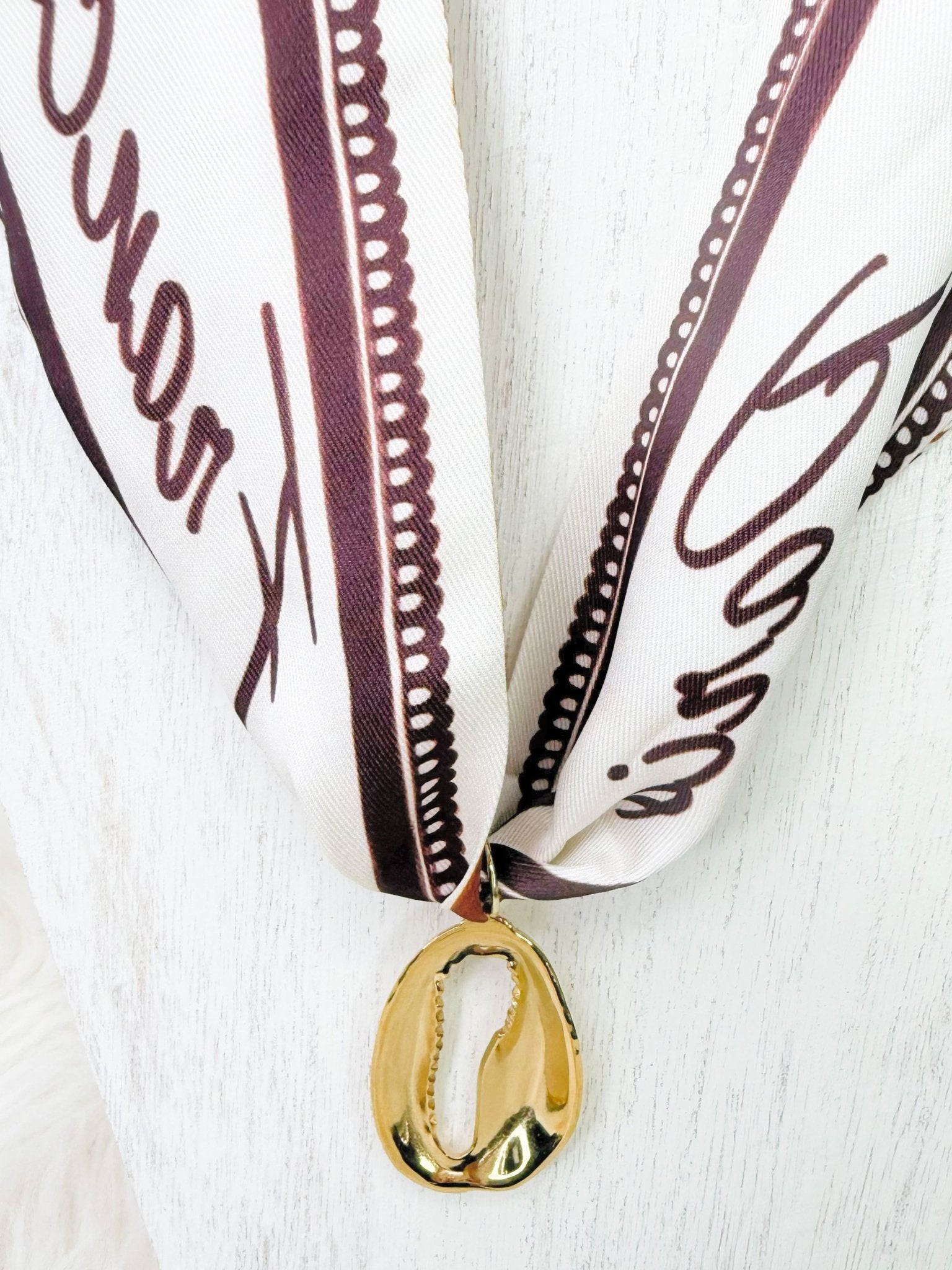 Autumn Ribbon Reversible Scarf Necklace - Jessi Jayne Boutique