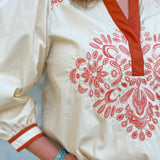 Desert Bloom Embroidered Top