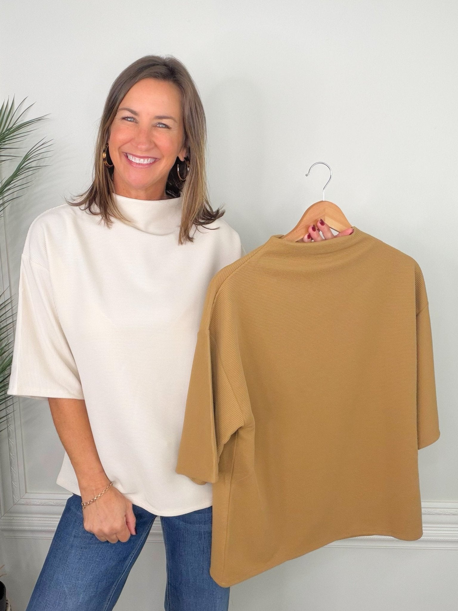 Cozy Muse Mock Turtleneck Pullover - Jessi Jayne Boutique