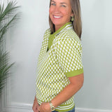 Citrus Pop Collar Neck Top