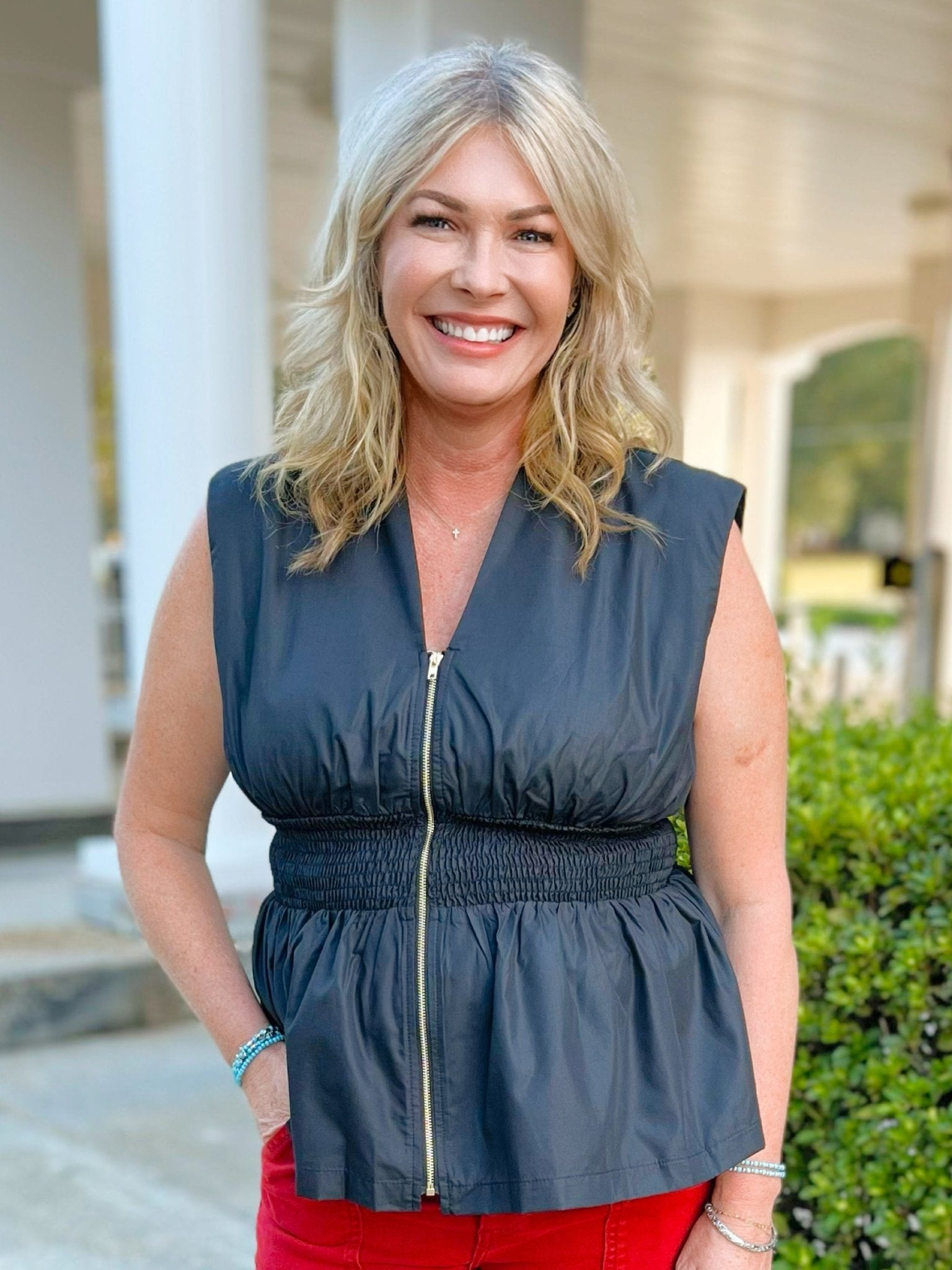 Power Hour Black Peplum Top - Jessi Jayne Boutique
