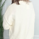 Puppy Love Ivory Crew Neck Sweater - Jessi Jayne Boutique