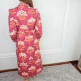 Autumn Terrace Floral Midi Dress
