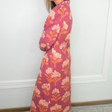 Autumn Terrace Floral Midi Dress