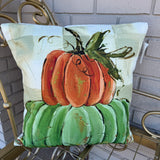 Haley Double Stack Pumpkin Square 18" Pillow