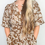 Autumn Manor Floral Midi Dress - Jessi Jayne Boutique