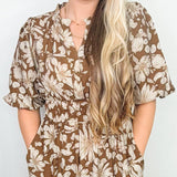 Autumn Manor Floral Midi Dress - Jessi Jayne Boutique