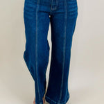 Risen Midtown Seamed Wide Leg Jeans - Jessi Jayne Boutique