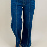 Risen Midtown Seamed Wide Leg Jeans - Jessi Jayne Boutique