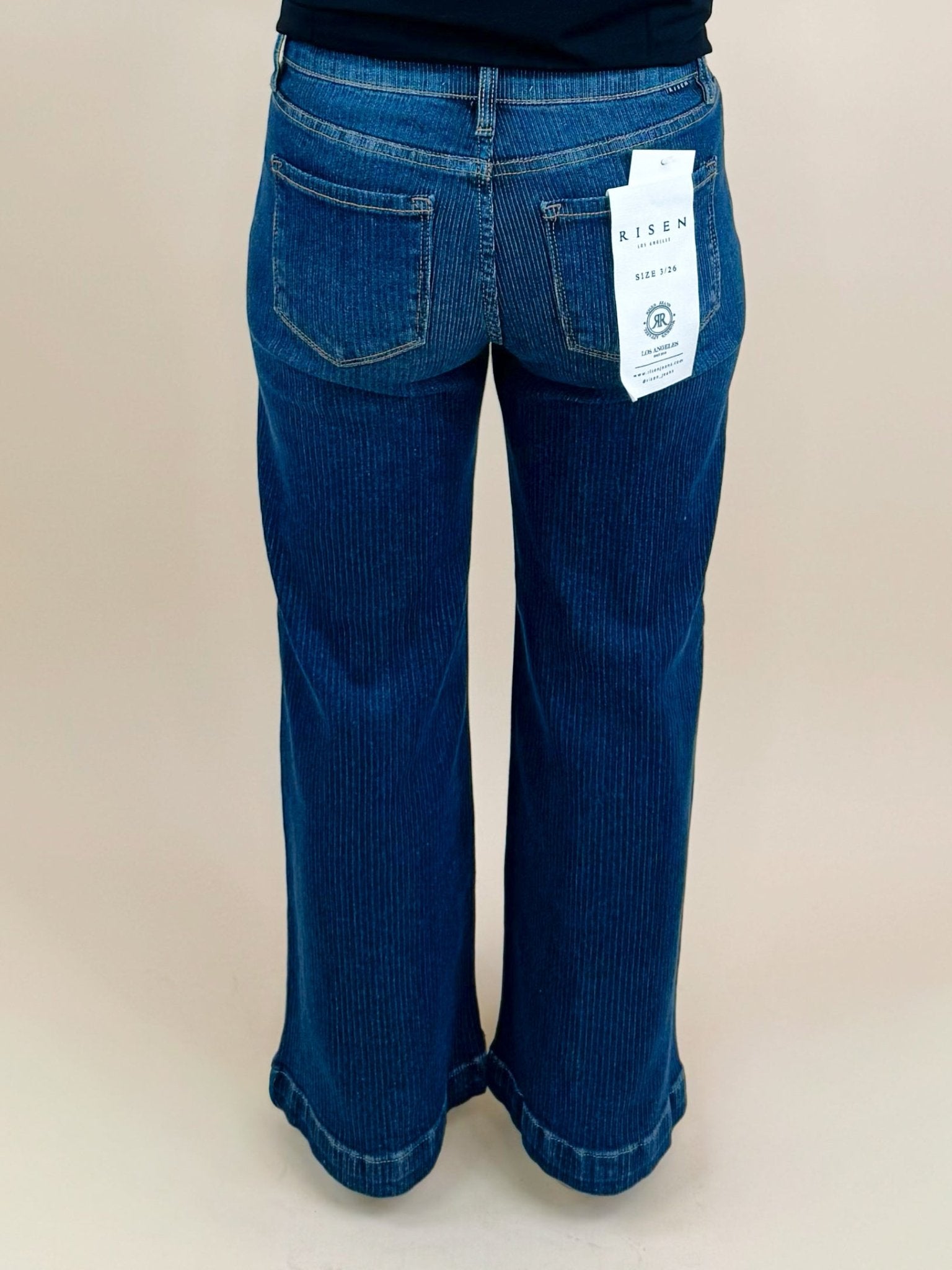 Risen Midtown Seamed Wide Leg Jeans - Jessi Jayne Boutique