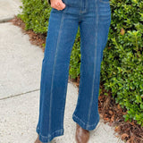 Risen Midtown Seamed Wide Leg Jeans - Jessi Jayne Boutique
