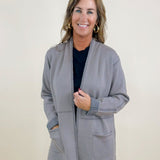 Sutton Pocketed Open Front Cardigan - Jessi Jayne Boutique