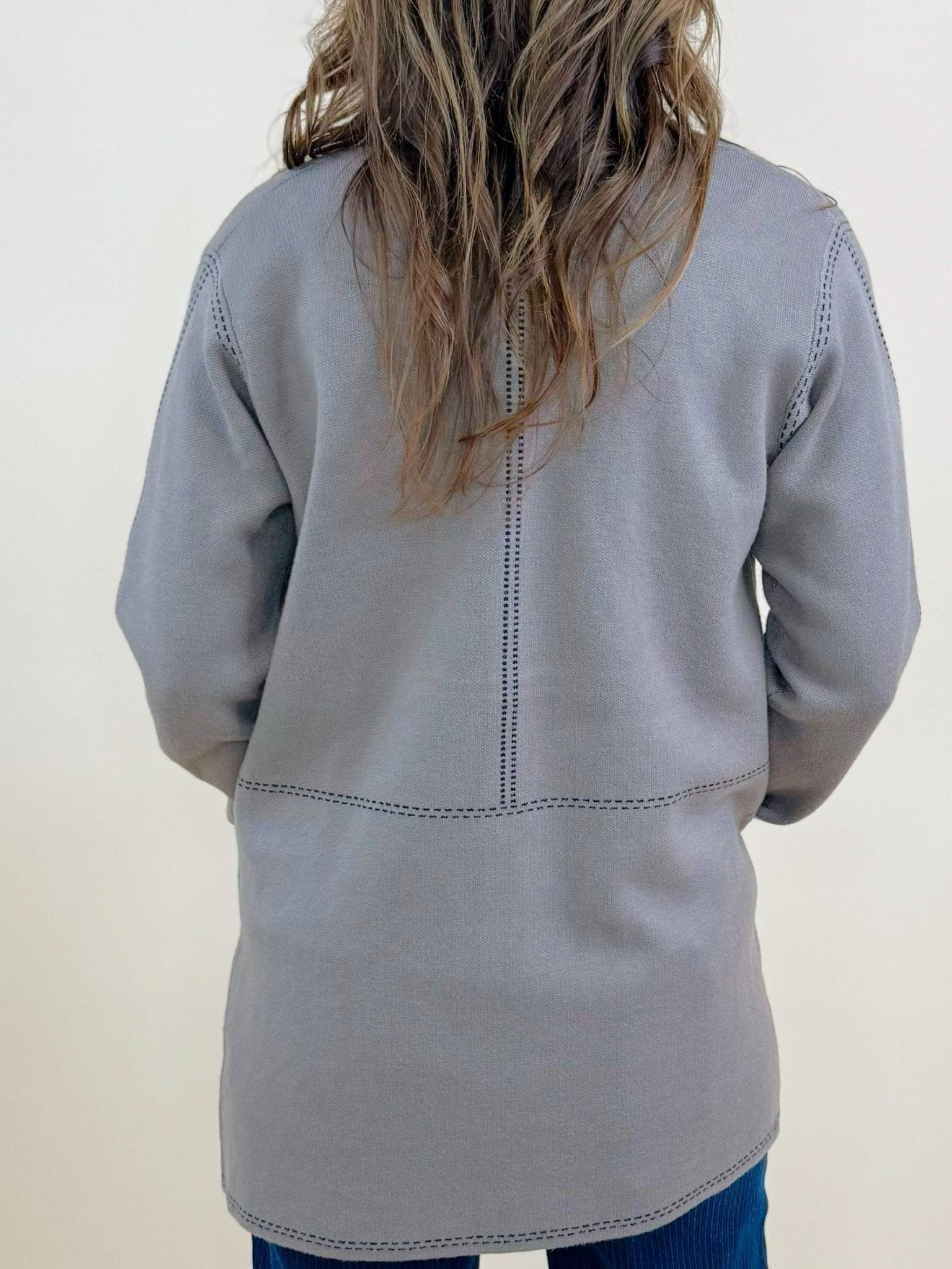 Sutton Pocketed Open Front Cardigan - Jessi Jayne Boutique
