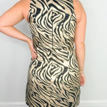 After Dark Zebra Jacquard Dress - Jessi Jayne Boutique