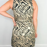 After Dark Zebra Jacquard Dress - Jessi Jayne Boutique