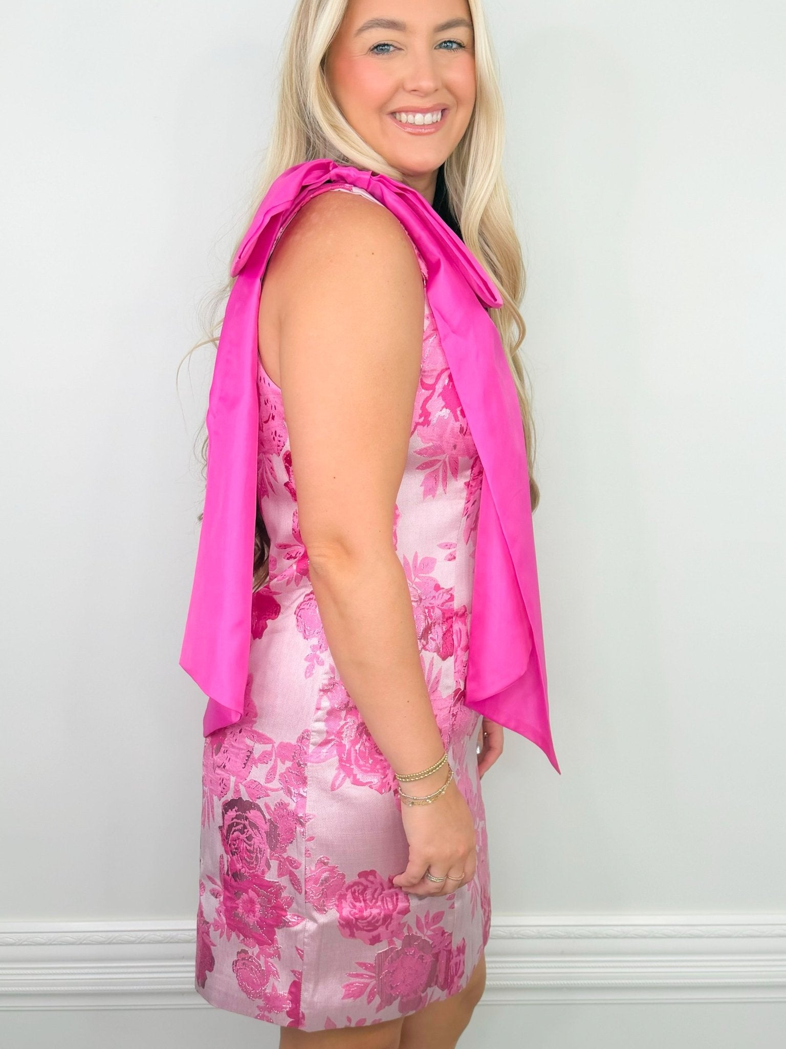 Pretty in Peony Bow Dress - Jessi Jayne Boutique