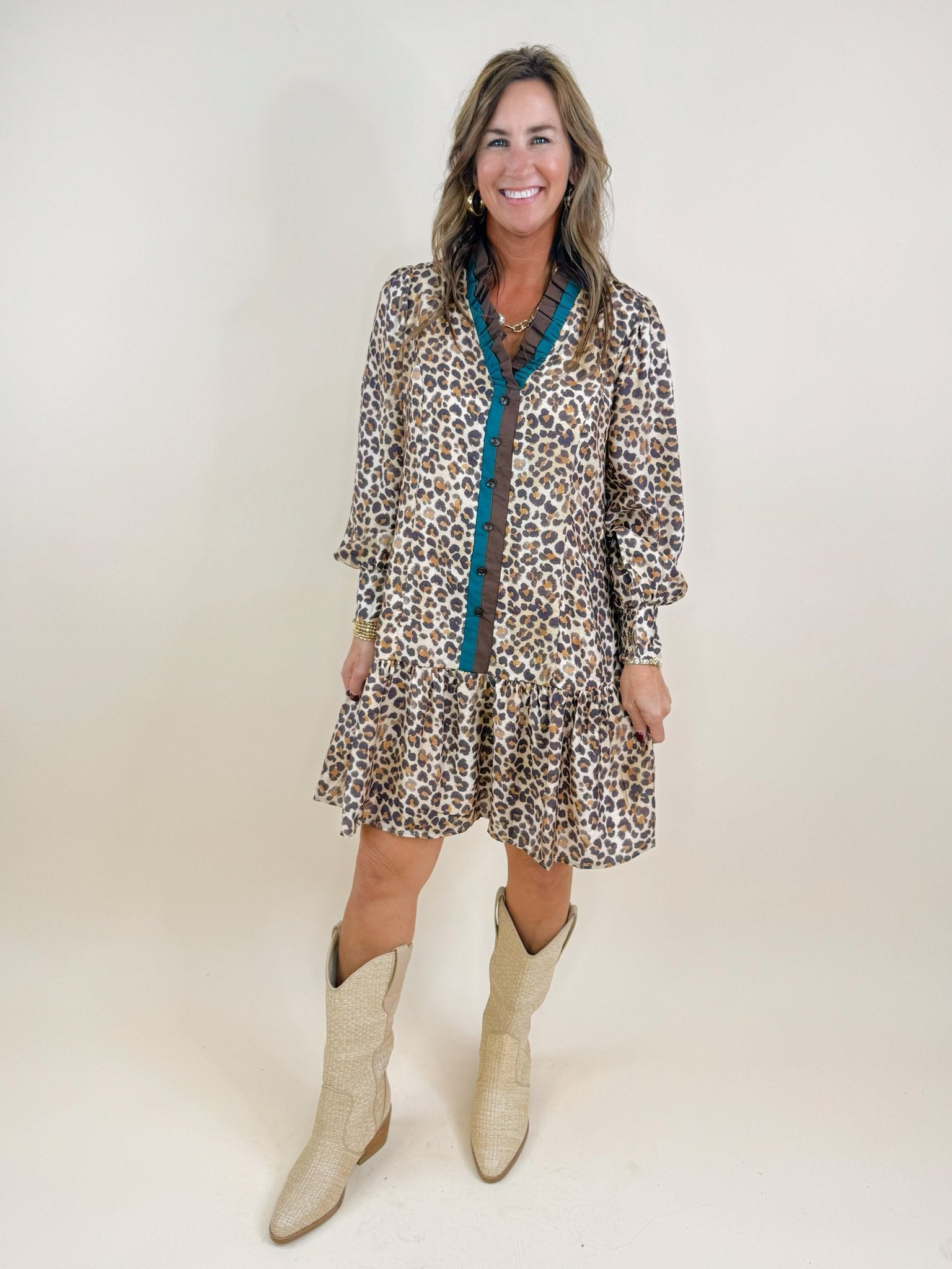 Loving Latte Leopard Dress - Jessi Jayne Boutique