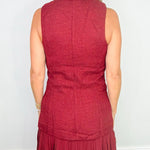 Uptown Wine Tweed Blazer Dress - Jessi Jayne Boutique