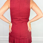 Uptown Wine Tweed Blazer Dress - Jessi Jayne Boutique