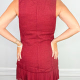 Uptown Wine Tweed Blazer Dress - Jessi Jayne Boutique