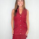 Uptown Wine Tweed Blazer Dress - Jessi Jayne Boutique