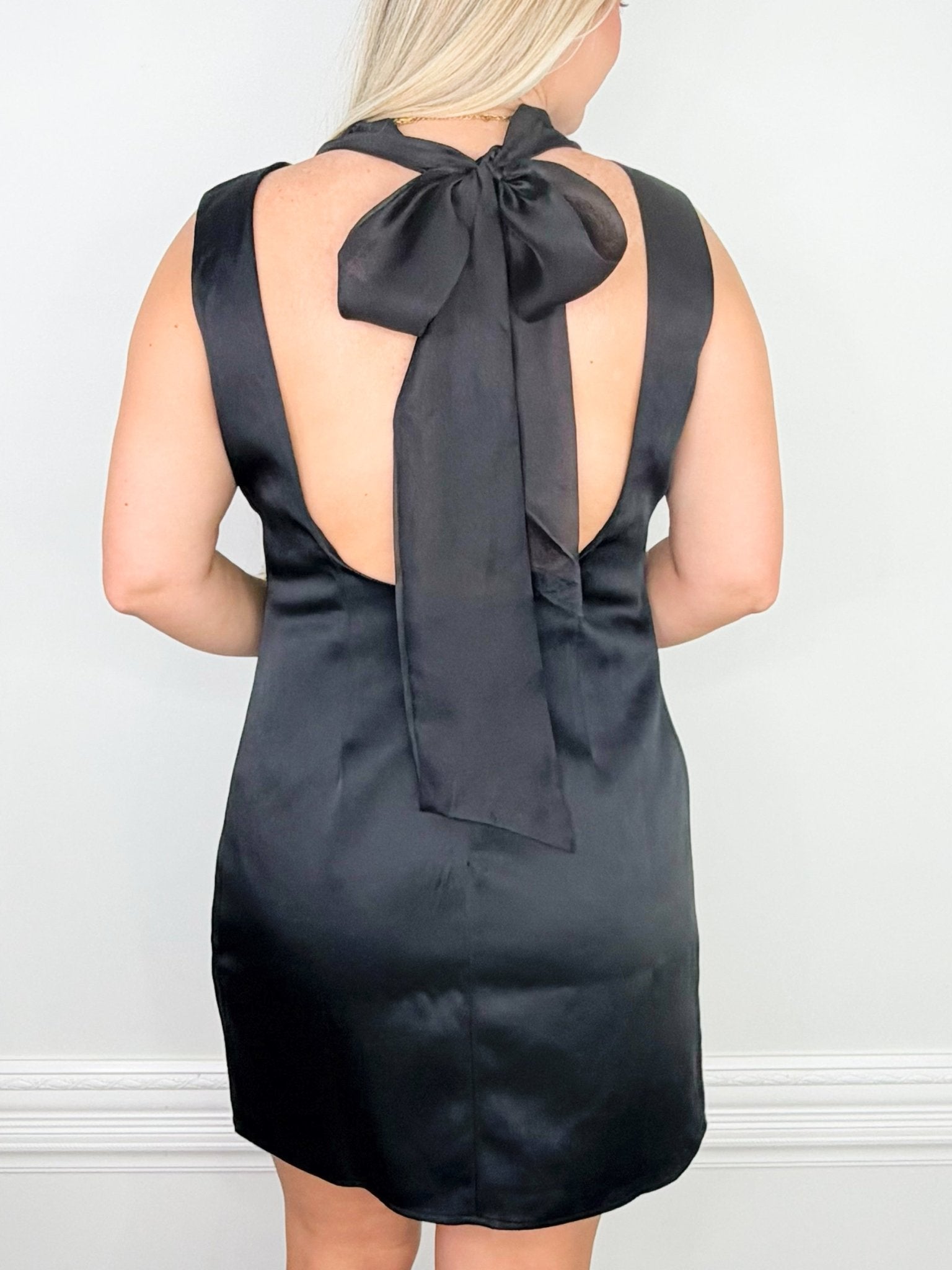 Open Secret Satin Dress - Jessi Jayne Boutique